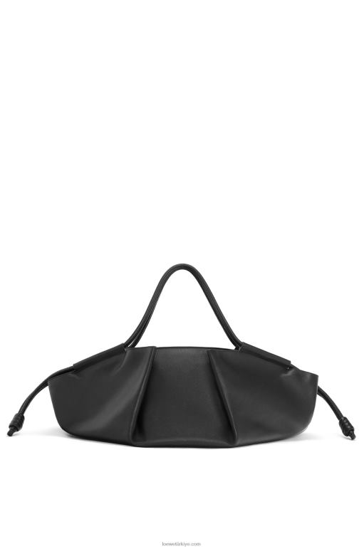 Loewe parlak napa dana derisinden xl paseo çanta 02600401 kadınlar siyah