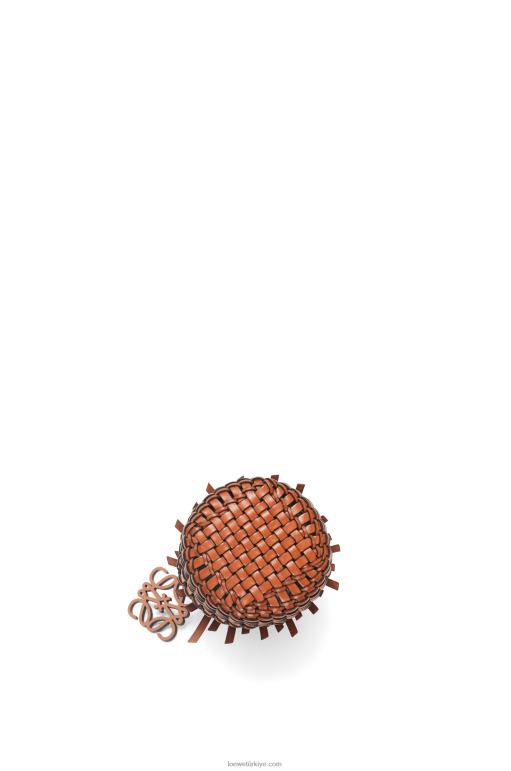 Loewe dana derisinden küçük püsküllü kova çantası 0260089 kadınlar bronzlaşmak