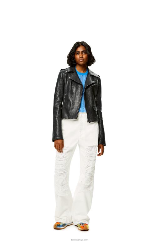 Loewe Nappa'da motorcu ceketi 026001137 kadınlar siyah