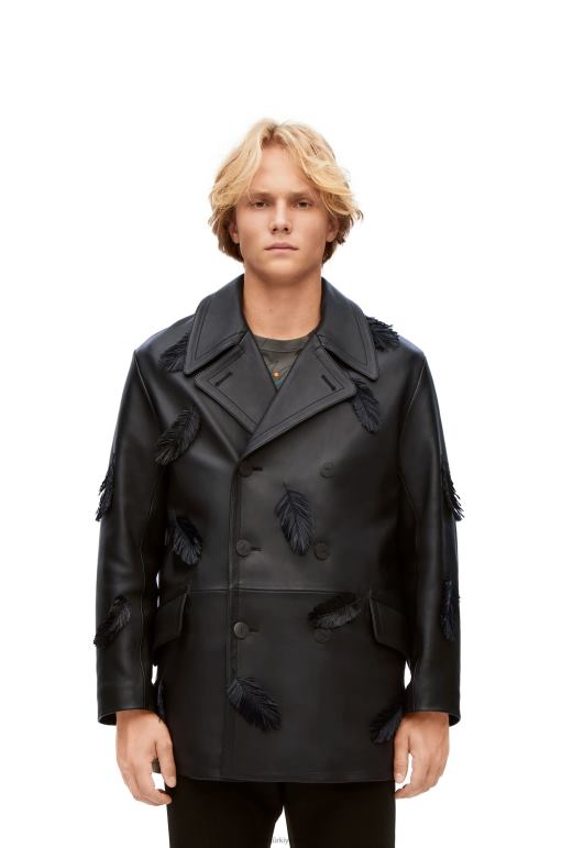 Loewe Nappa\'da uluyan tavuskuşu 026001107 kadınlar siyah