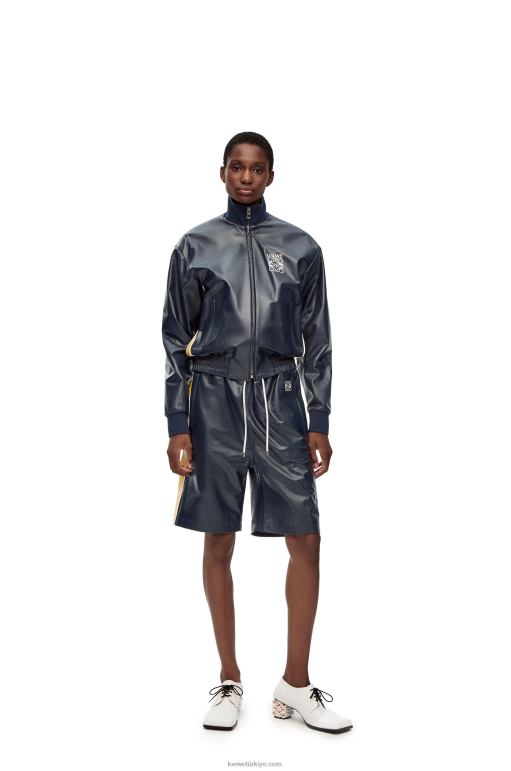 Loewe Nappa eşofman ceketi 026001121 kadınlar lacivert/sarı
