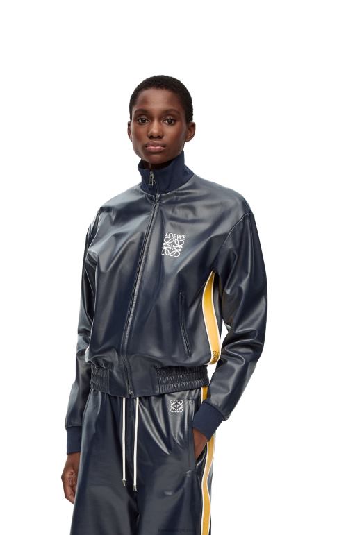 Loewe Nappa eşofman ceketi 026001121 kadınlar lacivert/sarı