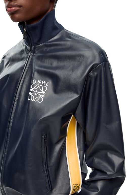 Loewe Nappa eşofman ceketi 026001121 kadınlar lacivert/sarı