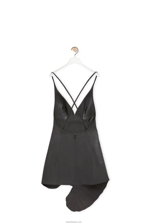 Loewe Nappa yaprak işlemeli elbise 026001038 kadınlar siyah