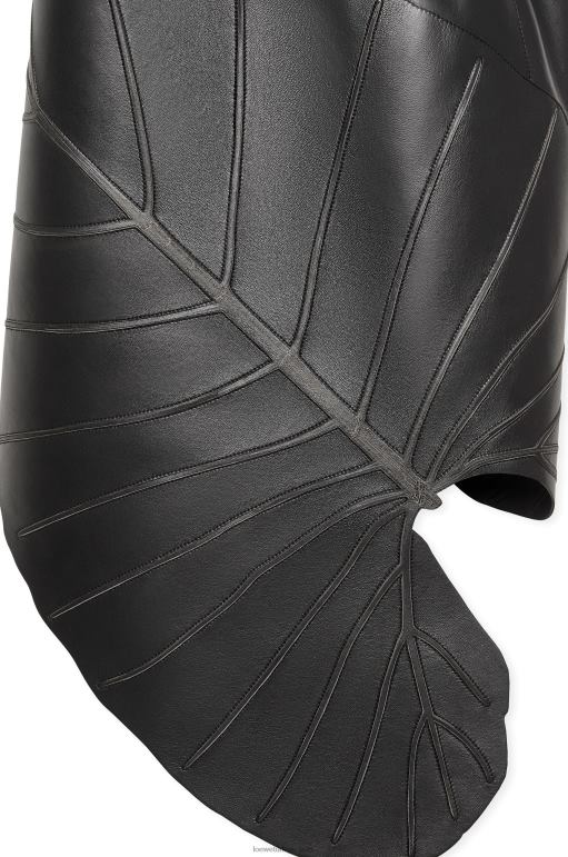 Loewe Nappa yaprak işlemeli elbise 026001038 kadınlar siyah