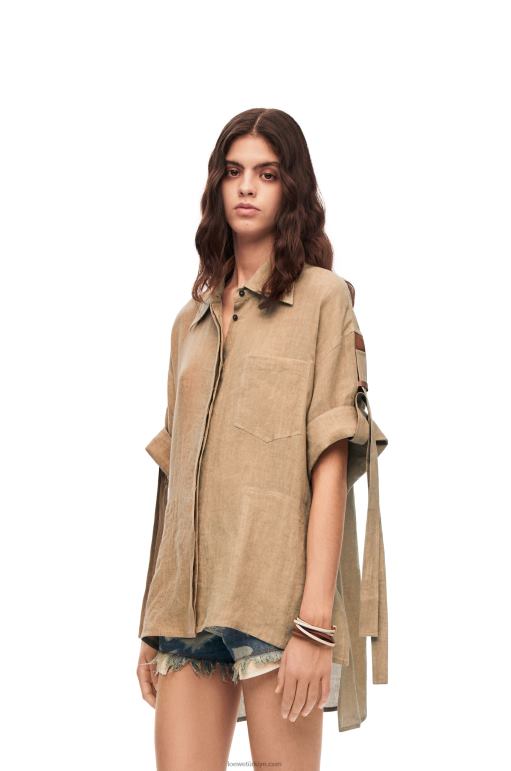Loewe keten iş gömleği 02600863 kadınlar taos taupe
