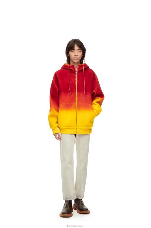 Loewe yünlü calcifer kakmalı kapşonlu 02600839 kadınlar çok renkli