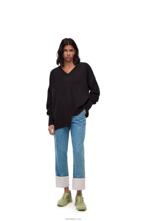 Loewe denim balıkçı kotu 026001195 kadınlar Mavi kot