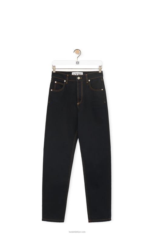 Loewe kotta anagram cepli konik kot pantolon 026001198 kadınlar siyah