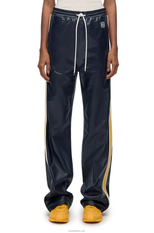 Loewe Nappa eşofman pantolonu 026001118 kadınlar lacivert/sarı