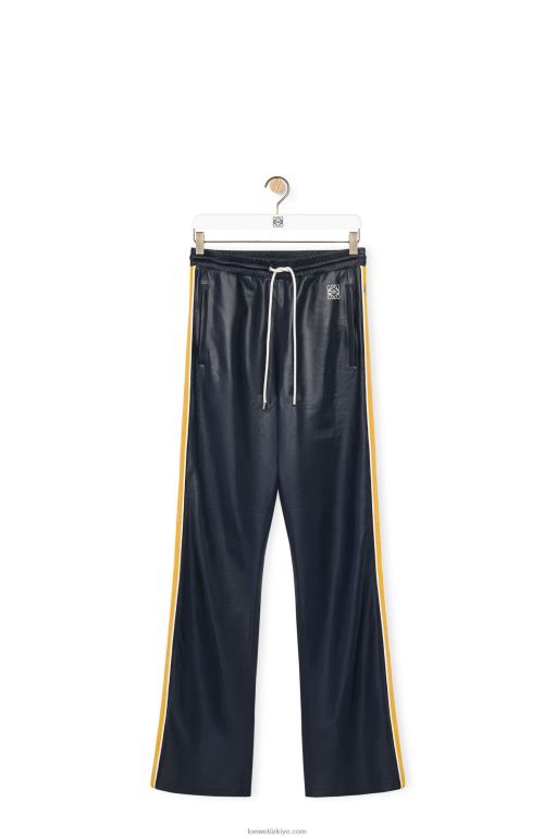 Loewe Nappa eşofman pantolonu 026001118 kadınlar lacivert/sarı