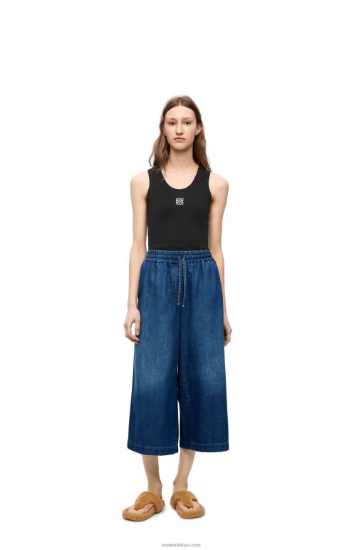 Loewe kot pantolon 026001194 kadınlar yıkanmış kot