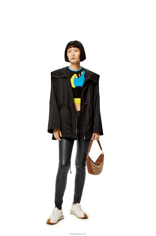 Loewe napa kuzu derisinden tayt 026001145 kadınlar siyah