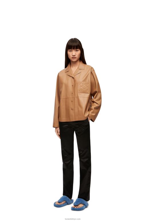 Loewe Nappa kuzu derisinden pijama bluzu 02600932 kadınlar şekerleme