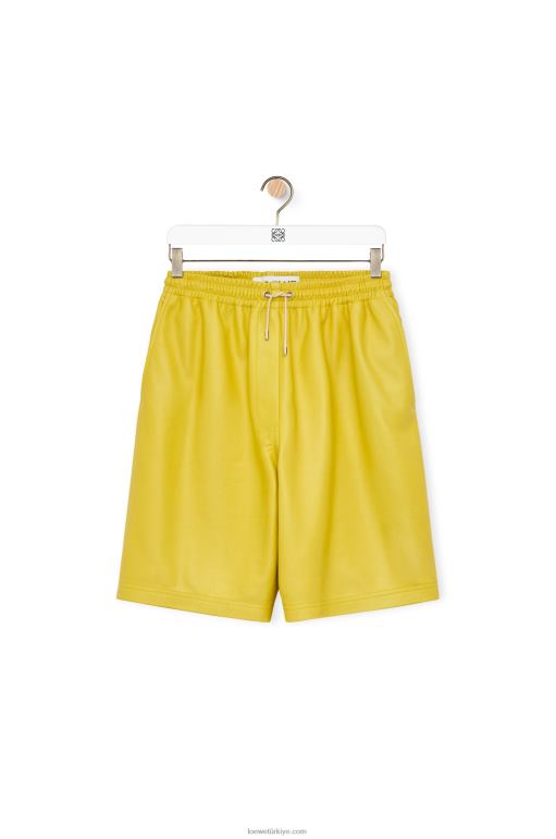 Loewe napa ipli şort 026001129 kadınlar sarı