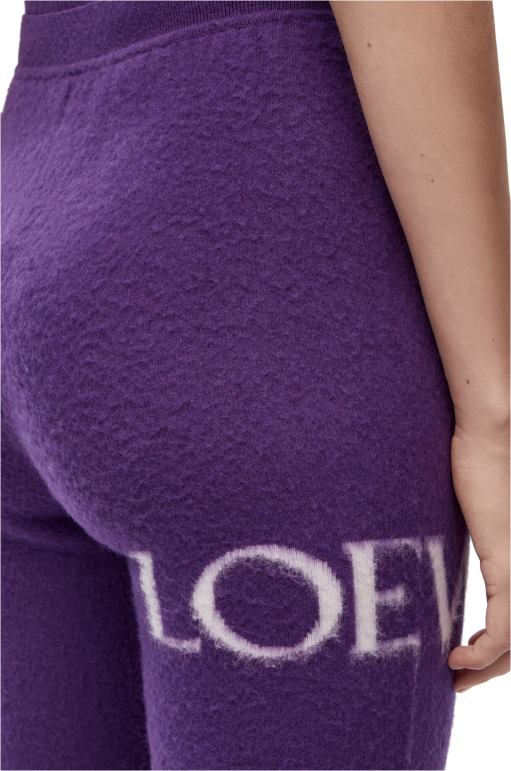 Loewe yün bisiklet şortu 02600968 kadınlar mor