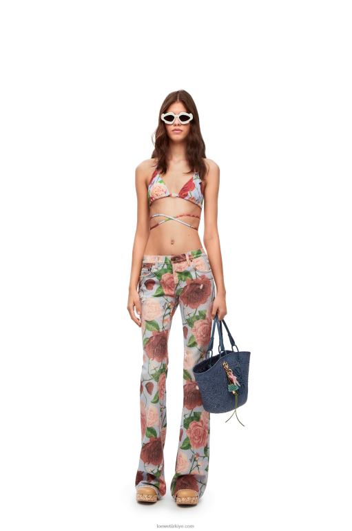 Loewe teknik jarse pembe bikini üstü 02600947 kadınlar Pembe kırmızı