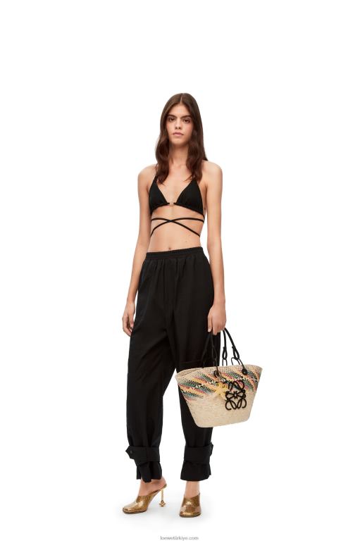 Loewe teknik mayolu anagram bikini üstü 02600948 kadınlar siyah