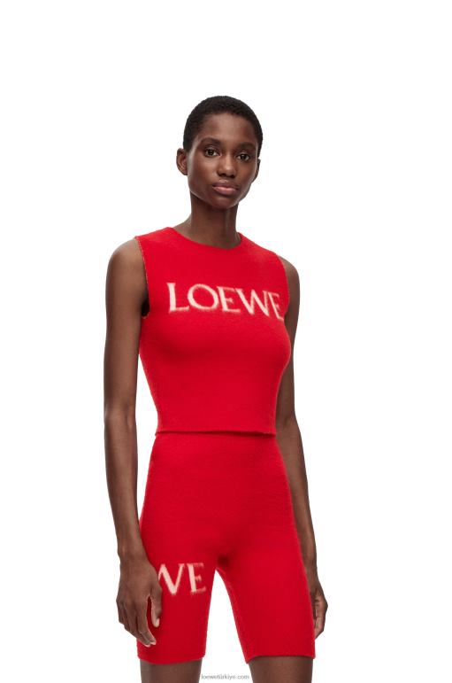 Loewe yün atlet 02600908 kadınlar kırmızı