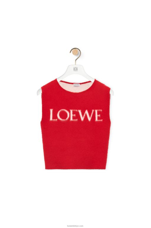 Loewe yün atlet 02600908 kadınlar kırmızı