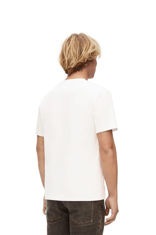Loewe pamuk heen anagram t-shirt 02600845 kadınlar beyaz