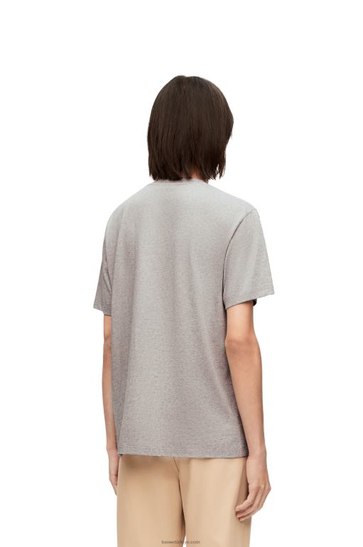 Loewe pamuk heen anagram t-shirt 02600846 kadınlar Gri karışım