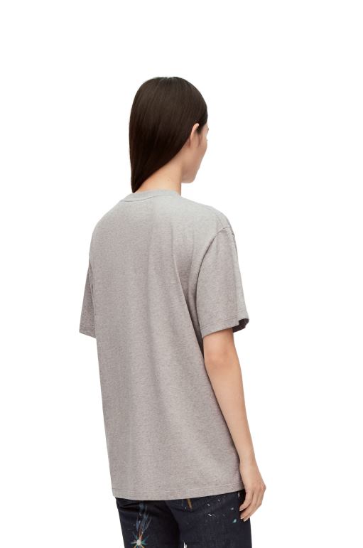 Loewe pamuk heen anagram t-shirt 02600846 kadınlar Gri karışım