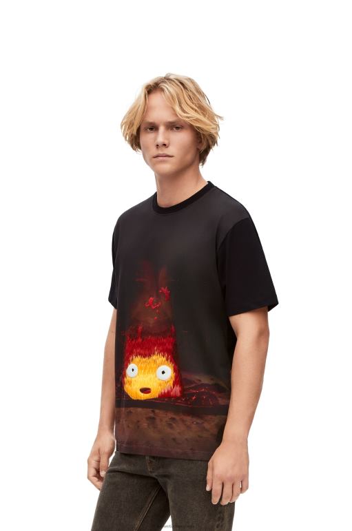 Loewe pamuklu calcifer t-shirt 02600830 kadınlar çok renkli