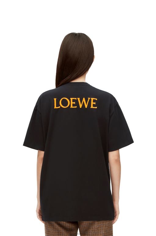 Loewe pamuklu calcifer t-shirt 02600830 kadınlar çok renkli