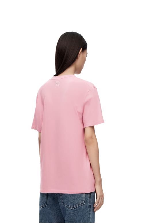 Loewe pamuklu tavşan tişört 02600808 kadınlar Parlak pembe