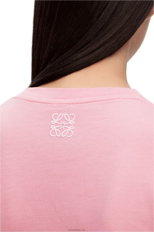 Loewe pamuklu tavşan tişört 02600808 kadınlar Parlak pembe