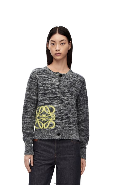 Loewe anagram kakmacılık yün hırka 02600990 kadınlar siyah beyaz