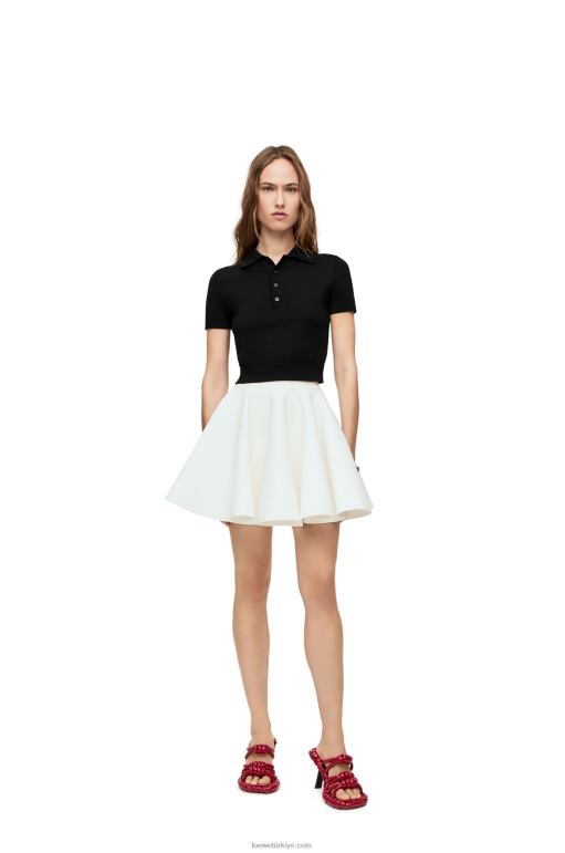 Loewe ipek polo kazak 02600956 kadınlar siyah