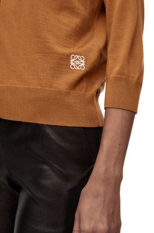 Loewe yün anagram hırka 02600993 kadınlar kahverengi