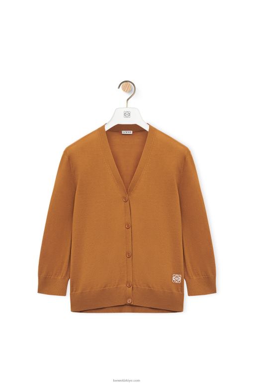 Loewe yün anagram hırka 02600993 kadınlar kahverengi