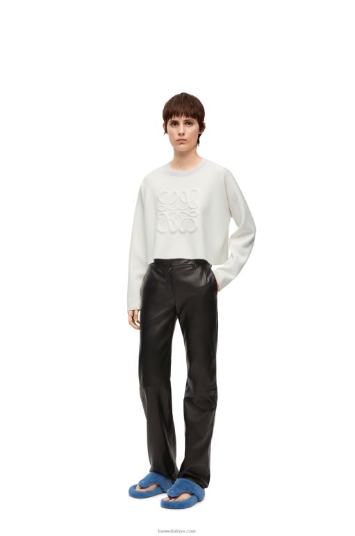 Loewe yün anagram kazak 02600777 kadınlar beyaz