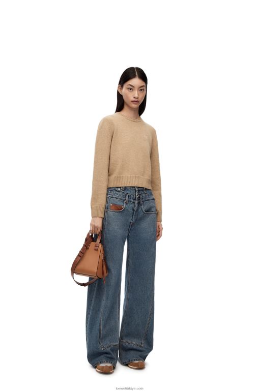 Loewe yün kazak 02600980 kadınlar deve
